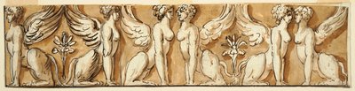 Fregio con sfingi da Unknown artist