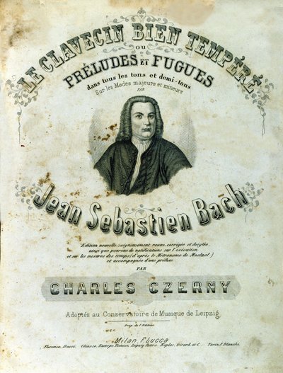 Frontespizio di “Preludi e Fughe” di Johann Sebastian Bach da Unknown artist