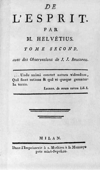 Frontespizio di "De l