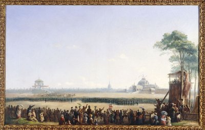 Festa del 10 maggio 1852 al Champ-de-Mars, distribuzione delle aquile e benedizione delle bandiere da Unknown artist