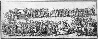 Funerale di un Papa nel XVIII secolo: il corteo funebre da Unknown artist