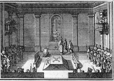 Funerale di un papa nel XVIII secolo: la cerimonia delle esequie da Unknown artist