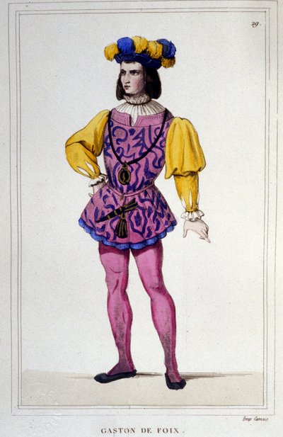 Gaston de Foix, Duca di Nemours, uomo di guerra francese (Mazères, Ariège) da Unknown artist