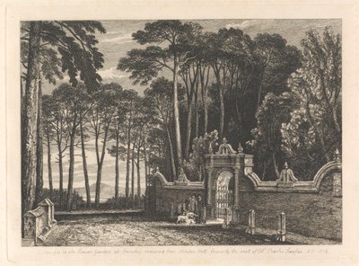 Ingresso al Giardino dei Fiori a Farnley da Unknown artist