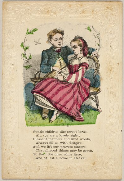 Bambini gentili come uccelli dolci (San Valentino) da Unknown artist