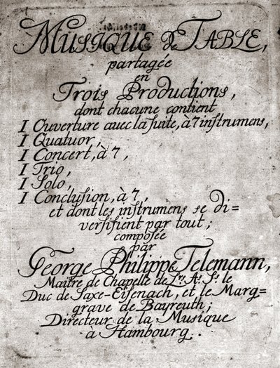 Georg Philipp Telemann. Compositore tedesco (Magdeburgo da Unknown artist