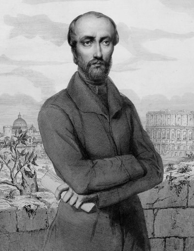 Giuseppe Mazzini, patriota e politico italiano - 1864 - Ritratto del politico repubblicano italiano Giuseppe Mazzini (1805-1872) da Unknown artist
