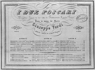 Giuseppe Verdi: spartito per pianoforte dell
