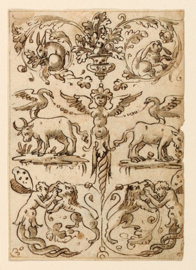 Pannello grottesco da Unknown artist