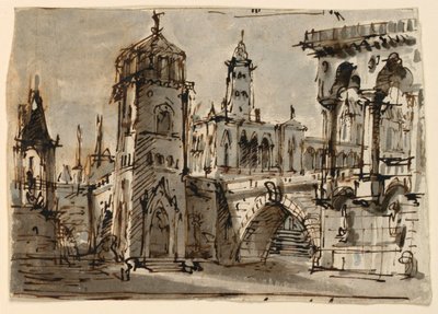 Gruppo di edifici da Unknown artist