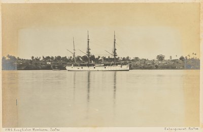 HMS Kingfisher. Mombassa. da Unknown artist