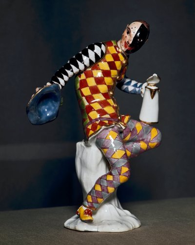 Statua di Arlecchino - Porcellana da Unknown artist
