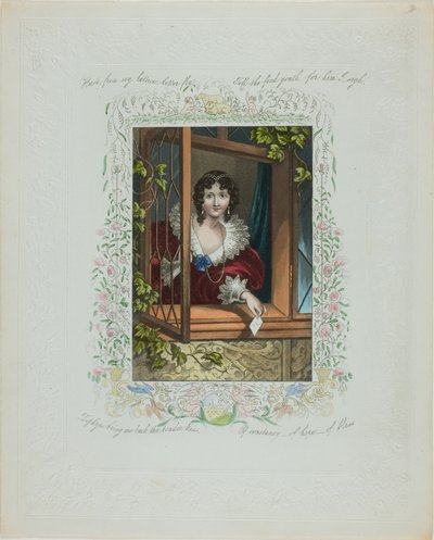 Haste From My Lattice, Letter Fly! (valentine) da Unknown artist