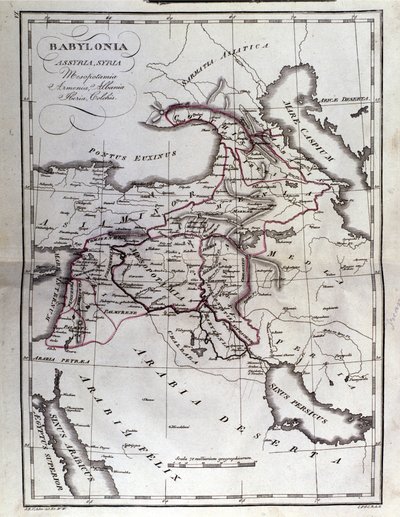 Atlante Storico della Mesopotamia. Babilonia, Siria e Assiria. Fine del XVIII secolo da Unknown artist