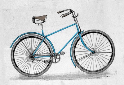 Modello di bicicletta con gomma cava. L