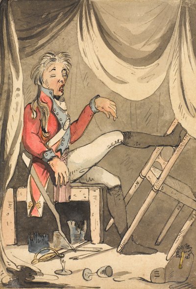Se qualcuno dice che sono ubriaco di guardia, dannazione, lo accontenterò con un calcio, dannazione, 1796 da Unknown