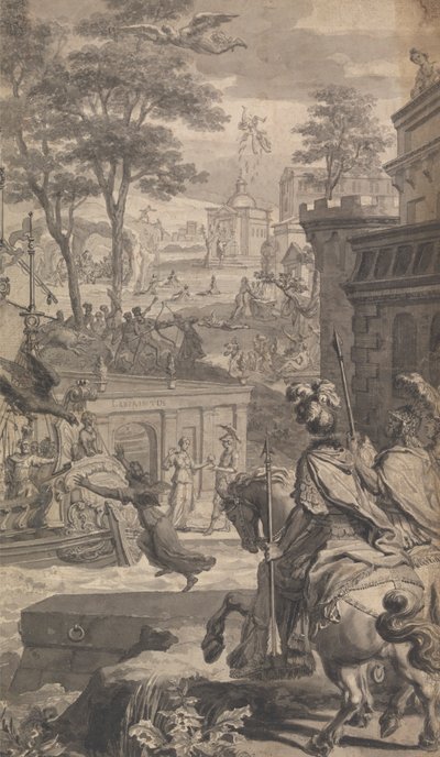 Illustrazione alla Metamorfosi di Ovidio di Tonson (due di quattro) da Unknown artist