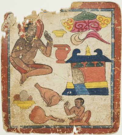 Immagine da un set di carte di iniziazione (Tsakali) da Unknown artist