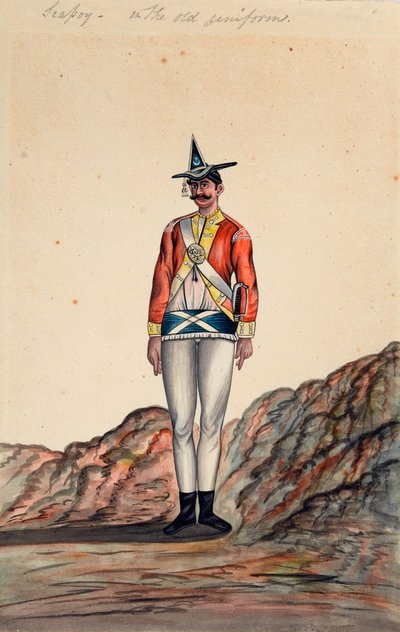 Ufficiale indiano, esercito del Bengala da Unknown artist