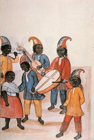 Danza indiana, dal libro "Trujillo del Peru" o "Codice Martínez Compañón", di Baltazar Martinez Compañón y Bujanda, vescovo di Trujillo (1782-1785) da Unknown artist