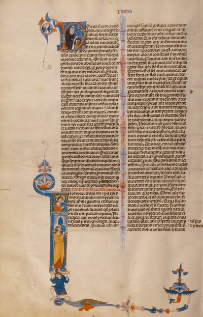 Iniziale I: San Giacomo con Cristo in alto da Unknown artist