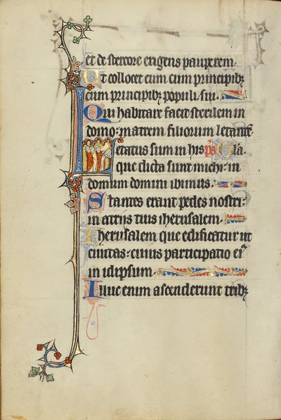 Iniziale L: Canto dei chierici da Unknown artist