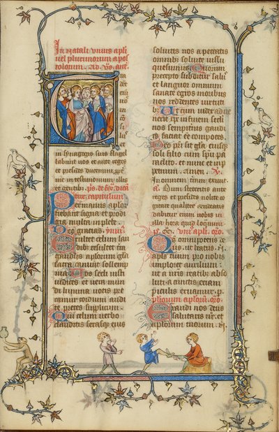 Iniziale T: I dodici apostoli da Unknown artist