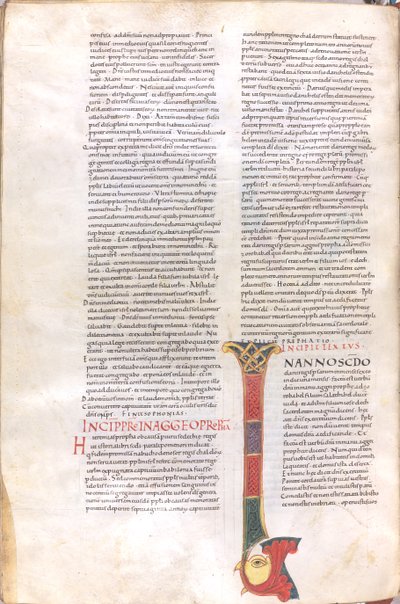 Iniziale del libro del profeta Aggeo da Unknown artist