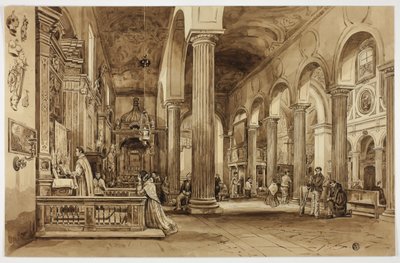 Interno di una cattedrale nell
