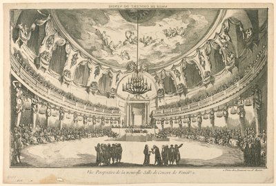 Interno della nuova sala da concerto, Venezia da Unknown artist