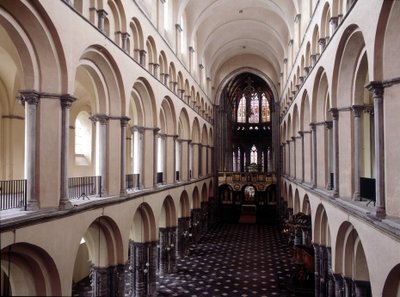 Interno della cattedrale di Tournai: la navata da Unknown artist