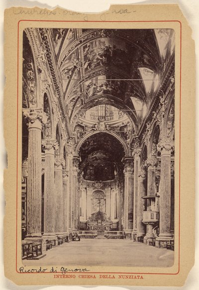 Interno Chiesa Della Nunziata da Unknown artist