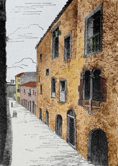 Isola di Madeira (arcipelago portoghese di Madeira). La casa di Cristoforo Colombo (1451-1506) a Funchal da Unknown artist