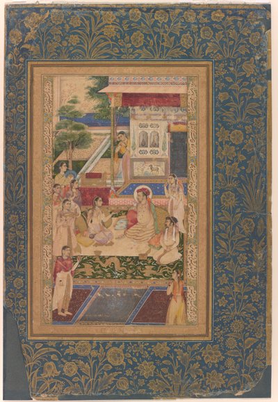 Jahangir e il principe Khurram intrattenuti da Nur Jahan da Unknown artist