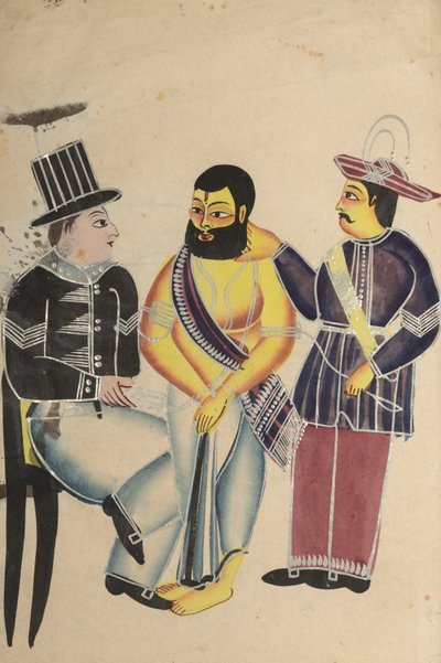 Carceriere riceve il Mahant di Tarakeshwar in prigione da Unknown artist