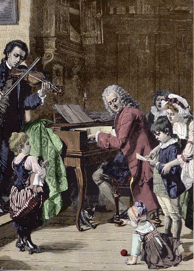 Jean Sebastien Bach (Johann Sebastian Bach) da Unknown artist