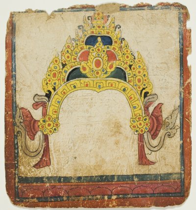 Corona rituale ingioiellata, da un set di carte iniziatiche (Tsakali) da Unknown artist