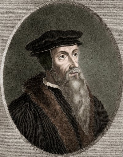 Giovanni Calvino - Jean Calvin 1509-1564 - incisione - XIX secolo da Unknown artist