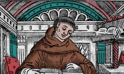 Giovanni Duns Scoto (1265? -1308), chiamato anche Jean Duns Scott o Jean Duns Scot, filosofo francescano. Incisione del XVI secolo da Unknown artist
