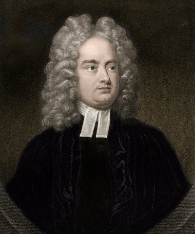 Jonathan Swift (1667-1745) - incisione - XIX secolo da Unknown artist