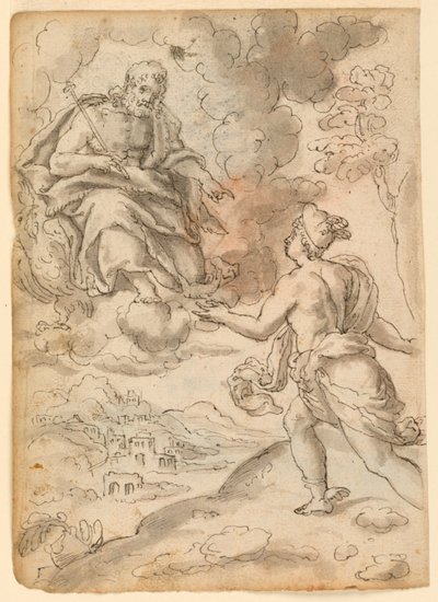 Giove invia Mercurio a Priamo da Unknown artist