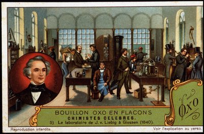 Laboratorio di Justus von Liebig a Giessen (1840) da Unknown artist