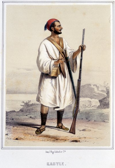 Uomo Kabyle ad Algeri durante la seconda metà del XIX secolo da Unknown artist