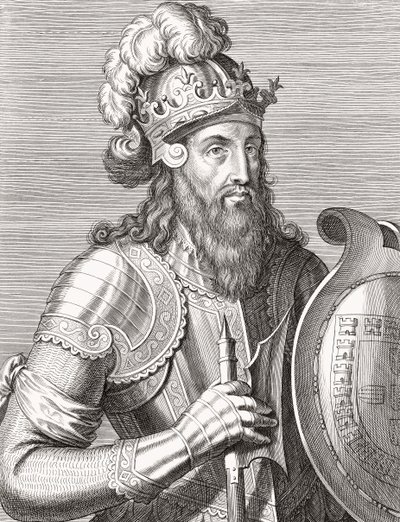 Re Alfonso III del Portogallo. Ritratto. da Unknown artist