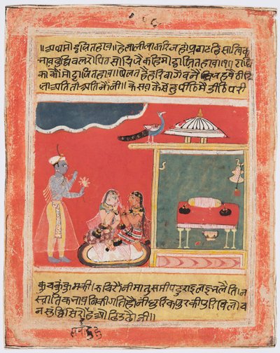 Krishna e Radha evitano l