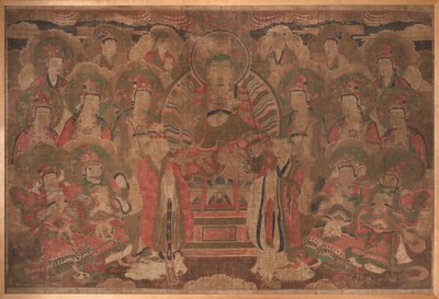 Ksitigarbha Bodhisattva con assemblea da Unknown artist