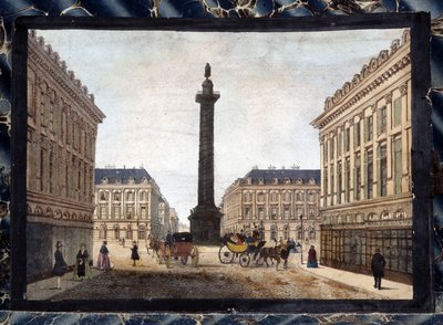 La Place Vendome - in "Vedute di Parigi per Panoptic Polyorama", ca. 1850 da Unknown artist
