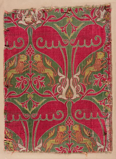 Lampade con leoni rampanti, palmette e stemmi da Unknown artist