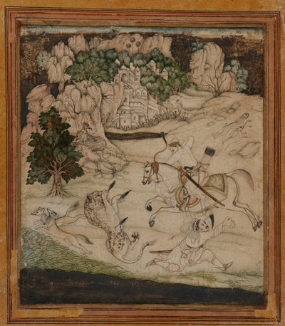 Paesaggio - scena di caccia da Unknown artist