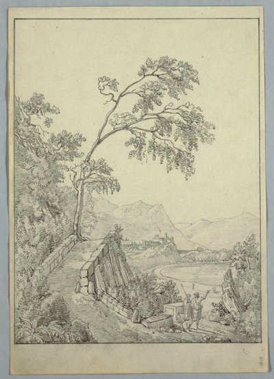 Paesaggio con figure classiche da Unknown artist